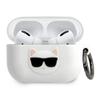 Oryginalne Etui KARL LAGERFELD KLACAPSILCHWH do Apple Airpods Pro biały