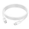 Kabel USB C do USB C Hoco 3A 60W 1 m X114 biały