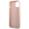 GUESS futerał do IPHONE 13 / 14 / 15 GUHCP14SPSATLP (SaffianoTriangle Logo) różowy