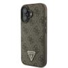 GUESS futerał do IPHONE 16 GUHCP16SP4TDPW (PU Leather 4G Triangle Strass) brązowy