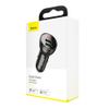 BASEUS ładowarka samochodowa 2 x USB A z wyświetlaczem 4,8A 24W CCBX-0G szara