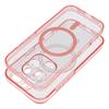 Futerał do Samsung S25 ULTRA Clear Mag Cover (STR) zgodny z MagSafe różowy glitter