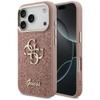GUESS futerał do IPHONE 17 Pro GUHCP17LHG4SGCP (Fixed Glitter Big 4G Metal Frame) różowy