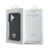 GUESS futerał do IPHONE 16 GUHCP16SP4TDPK (PU Leather 4G Triangle Strass) czarny