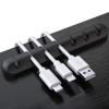 Organizer silikonowy samoprzylepny Blue Star PJ-OCZ8 na 7 kabli - czarny (1 szt.)