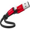 BASEUS kabel USB A do Lightning 2A Nimble CALMBJ-B91 0,23 m czarno czerwony