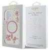 GUESS futerał do IPHONE 16 kompatybilny z MagSafe GUHMP16SRBFGFGMP (Resin Flowers and Glitter) pink