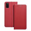 Etui z klapką na Samsung A41 Luna Book Carbon czerwone