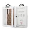 GUESS futerał do SAMSUNG S22 GUHCS22SG4GFBR (4G Metal Gold Logo) brązowy