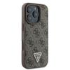 GUESS futerał do IPHONE 16 Pro Max GUHCP16XP4TDPW (PU Leather 4G Triangle Strass) brązowy