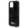 GUESS futerał do IPHONE 12 / 12 Pro GUHCP12MPSFDGSK (Sequin Script Metal) czarny