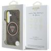 GUESS futerał do SAMSUNG S25 GUHMS25SHG4PRTGW (Magnetic IML Metal Glitter 4G Circle Triangle) brązowy