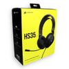 Słuchawki przewodowe nauszne Jack 3,5 mm z mikrofonem Corsair HS35 V2 Carbon czarne