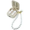 Słuchawki bezprzewodowe douszne GUESS TWS Pearl Strap GUE005326 beżowe