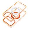 Etui na iPhone 17 Pro / 18 Pro Frame Circle Stand zgodne z MagSafe pomarańczowe