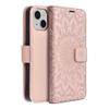 Etui z klapką na iPhone 13 MINI Mezzo Book mandala złoto-różowe