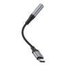 Adapter AUX USB C do Jack 3,5 mm Hoco 0,12 m LS36 czarny