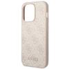 GUESS futerał do IPHONE 14 Pro GUHCP14LG4GFPI (4G Gold Logo) różowy