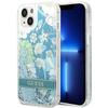 GUESS futerał do IPHONE 13 / 14 / 15 GUHCP14SLFLSN (Flower Liquid Glitter) zielony