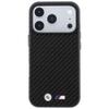 BMW futerał do IPHONE 18 Pro/17 Pro kompatybilny z MagSafe (Carbon Metal Logo) czarny