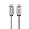 Kabel USB C do USB C Forcell F-Energy QC4.0 PD 3A 60W Metal 1 m C237 srebrny