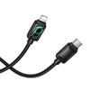 Kabel USB C do Lightning Hoco PD 30W 1,2 m z LCD U146 czarny
