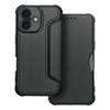 Etui z klapką na iPhone 16 PLUS Razor Book ciemnozielone