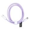Kabel USB C do USB C PD QC3.0 3A 60W 1 m C263 fioletowy