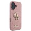 GUESS futerał do IPHONE 16 Plus GUHCP16MHG4SGP (Fixed Glitter Big 4G) różowy