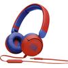 Słuchawki przewodowe nagłowne jack 3,5 JBL JR310 czerwono niebieskie
