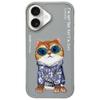 NIMMY futerał GLASSES COOL CAT do IPHONE 16 szary