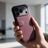 Etui z klapką na iPhone 17 PRO / 18 PRO Max Protect RFID dark cherry