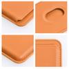 Portfel magnetyczny na karty LEATHER MAG WALLET kompatybilny z MagSafe  pomarańczowy