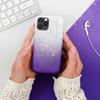 Futerał do iPhone 7 PLUS / 8 PLUS Shining transparentny fioletowy