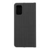 Etui z klapką na Samsung A41 Luna Book Carbon czarne