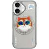 NIMMY futerał GLASSES COOL CAT kompatybilny z MagSafe do IPHONE 16 szary