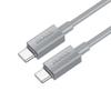 Kabel USB C do USB C Hoco 3A 60W 1 m X107 szary
