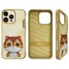 NIMMY futerał BIG EYED PET 2.0 Cat do IPHONE 15 Pro Max khaki