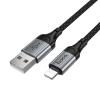 Kabel USB A do Lightning Hoco PD 2,4A 1,5 m X121 czarny