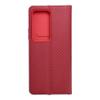 Etui z klapką na Xiaomi Redmi 15 4G / 5G (171.1) Luna Book Carbon czerwone