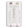 Powerbank PD3.0 3A 22,5W 10000 mAh z wbudowanymi kablami USB C / Lightning Charmast W1202 biały 0INT