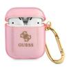 GUESS futerał do APPLE AirPods 1/2 GUA2UCG4GP (Glitter Collection) różowy