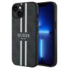 GUESS futerał do IPHONE 15 kompatybilny z MagSafe GUHMP15SP4RPSK (4G Printed Stripes) czarny