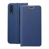 Etui z klapką na Samsung A50 Luna Book Carbon niebieskie