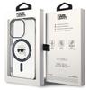 KARL LAGERFELD futerał do IPHONE 15 Pro KLHMP15LHKHNOTK (Karl Head + MAG) transparentny