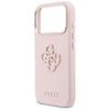 GUESS futerał do IPHONE 17 Pro GUHCP17L5PS4RGGP (PU FW Resin Logo) różowy