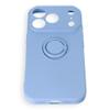 Etui na iPhone 18 Pro / 17 Pro Silicone Ring jasno niebieskie