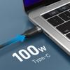 Kabel USB C do USB C VEGER PD 5A 100W 1,5 m CC02 czarny