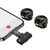Mikrofon bezprzewodowy 2w1 Lightning / USB C Hoco L22 czarny