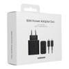SAMSUNG oryginalna ładowarka sieciowa Typ C + kabel Typ C do Typ C PD 3A 50W EP-T5020XBEGEU czarna blister